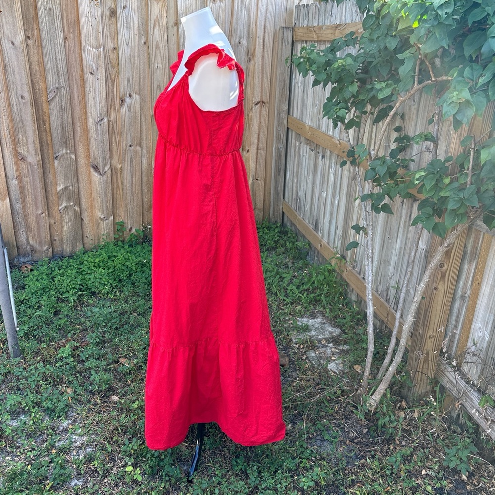 Universal Thread Women's Red Flutter Cap Sleeve M… - image 3